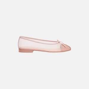 Chanel 26P Pink Mesh Ballerina Flats | Size 38